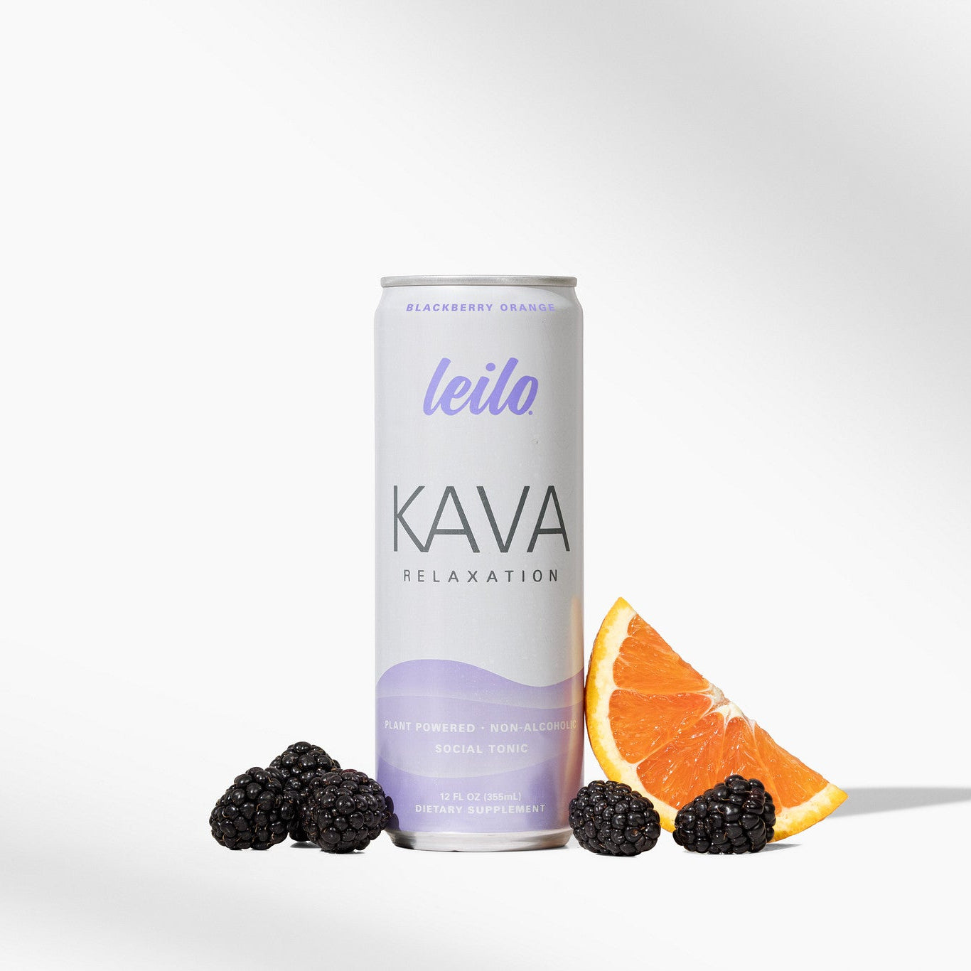 Leilo Blackberry Orange – Non-Alcoholic Kava Drink (12-Pack)