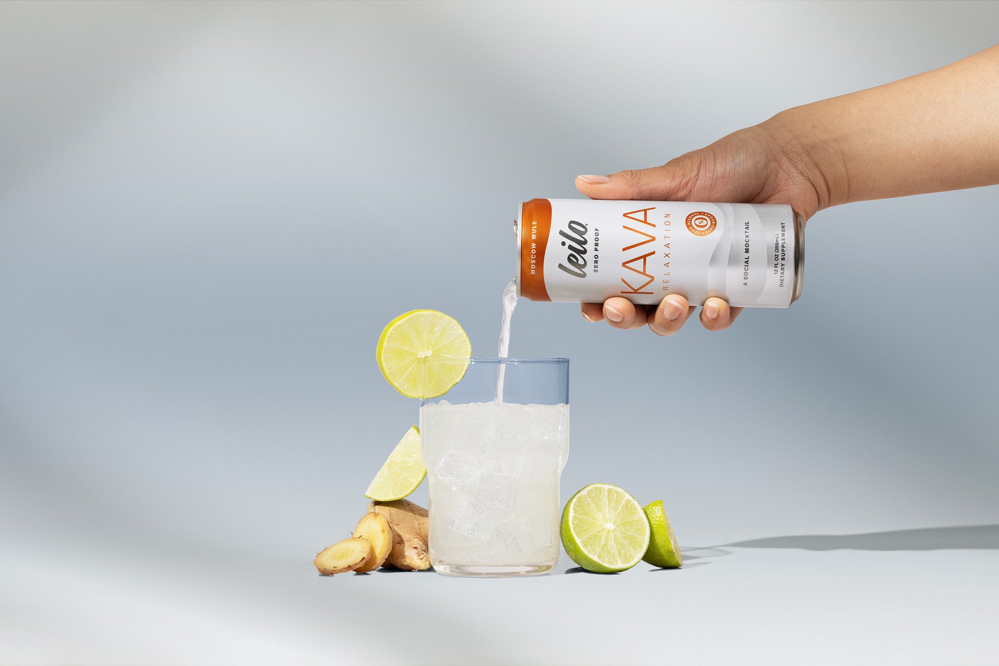 Leilo Moscow Mule – Kava Mocktail Drink (12-Pack)